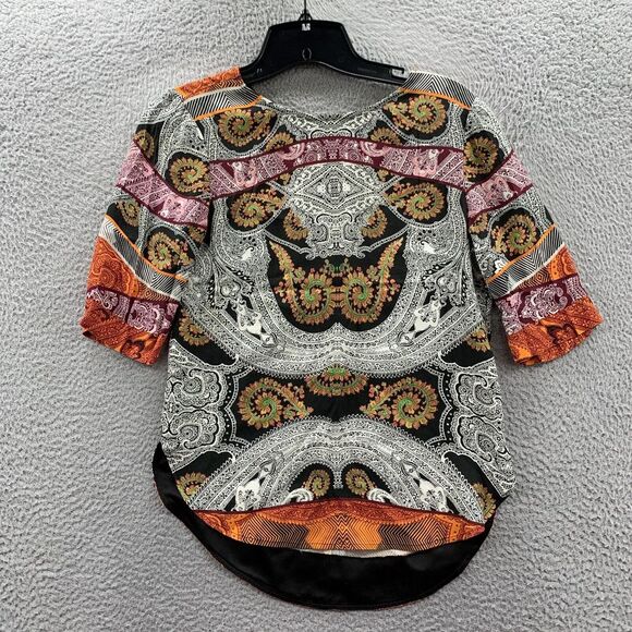 Twelfth Street by Cynthia Vincent Tops - TWELFTH STREET by Cynthia Vincent Blouse Womens Petite Top Paisley